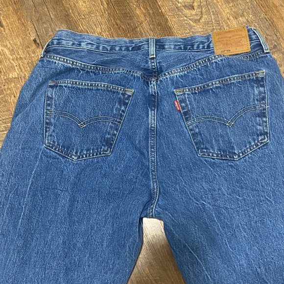 Levi’s Premium 501 90s straight leg mid rise button fly luxe denim from Revolve - Picture 9 of 13